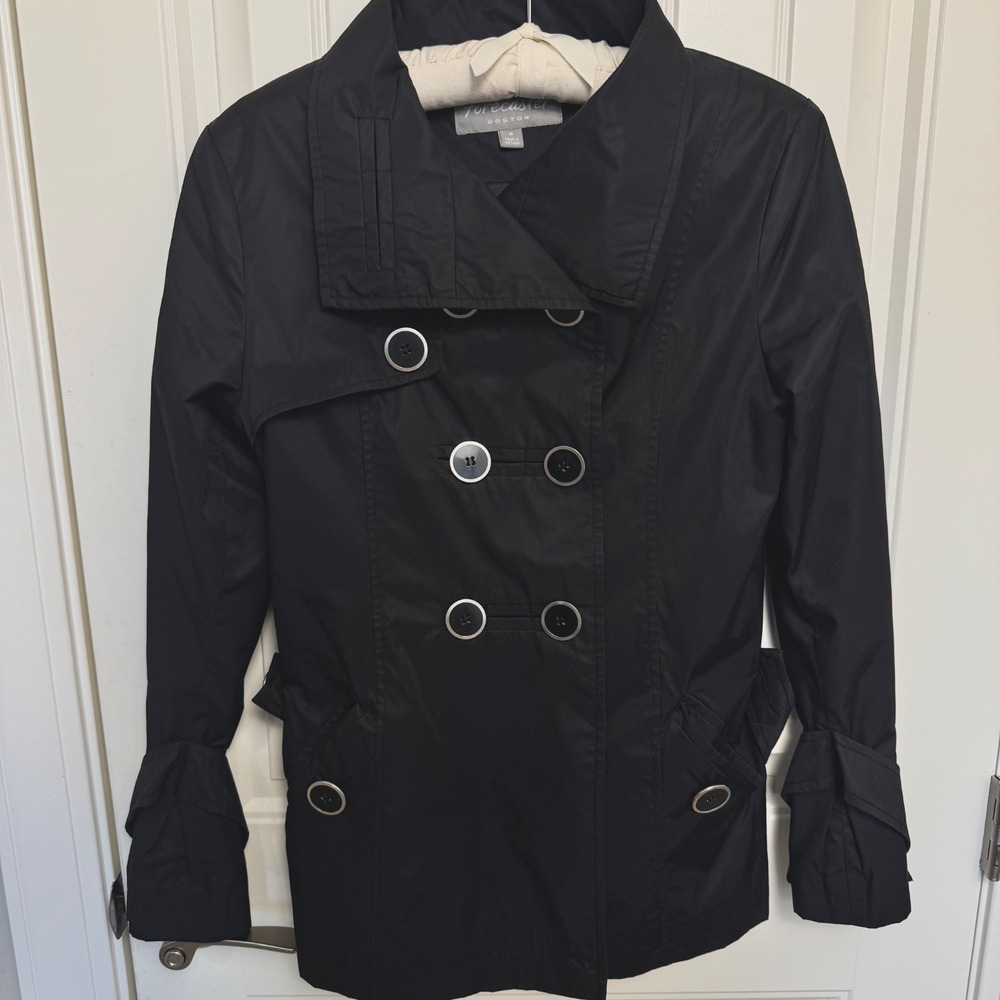 Forecaster Boston Black Double-Breasted Jacket Women's M Classic Tailored Design